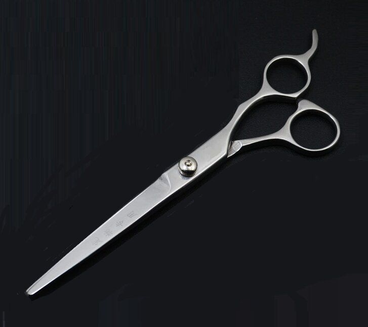Ножницы для стрижки животных, ПРЯМЫЕ 7" (дюймов), длина 19см, с регулировочным винтом, нержавеющая сталь, #1