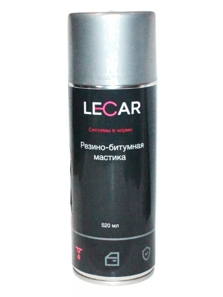 Мастика резино-битумная 520 мл. (аэрозоль) LECAR LECAR000020111 #1