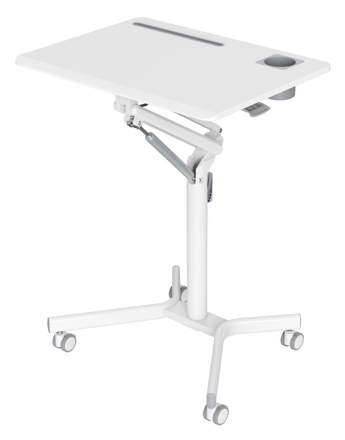 Стол для ноутбука Cactus CS-FDS101WWT / VM-FDS101B столешница МДФ цвет белый, размер 70x52x107 см (CS-FDS101WWT) #1
