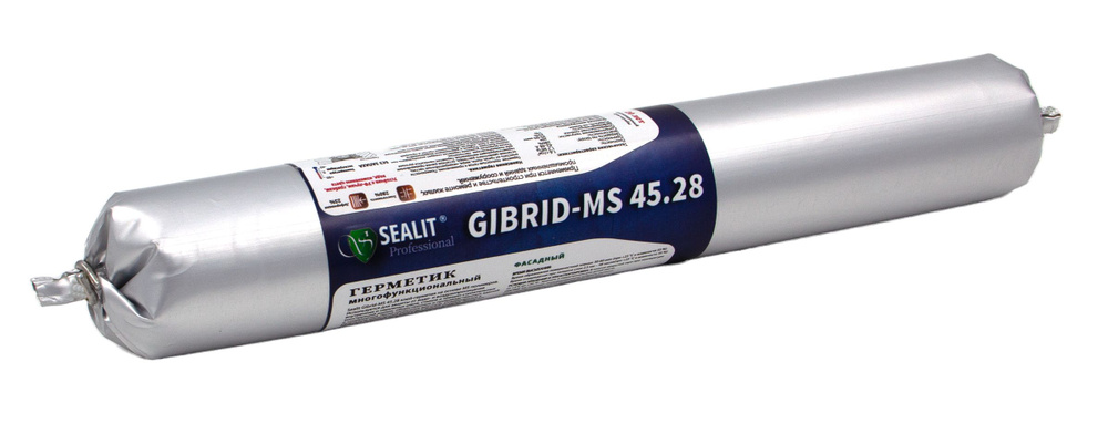 Sealit Gibrid MS 45.28 фасадный гибридный герметик, 800 гр, серый #1