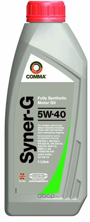 Comma Synergy 5W-40 Масло моторное, Синтетическое, 1 л #1