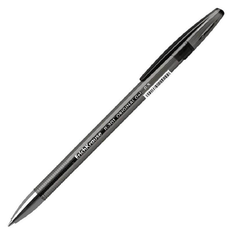 Комплект 2 шт, Ручка гелевая неавтоматическая ErichKrause R-301 Original Gel Stick 0.5 черный, 1442245 #1
