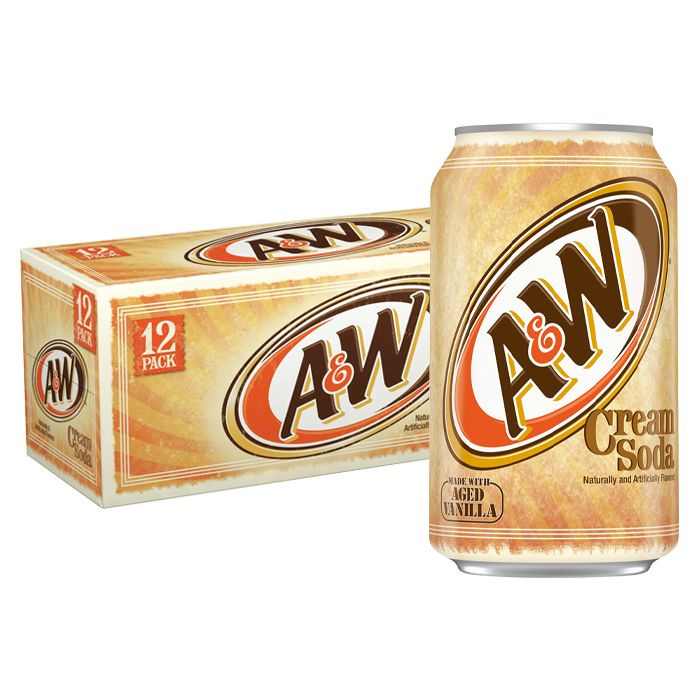Газированный напиток A&W Cream Soda со вкусом крем сода (США), 355 мл (12 шт)  #1