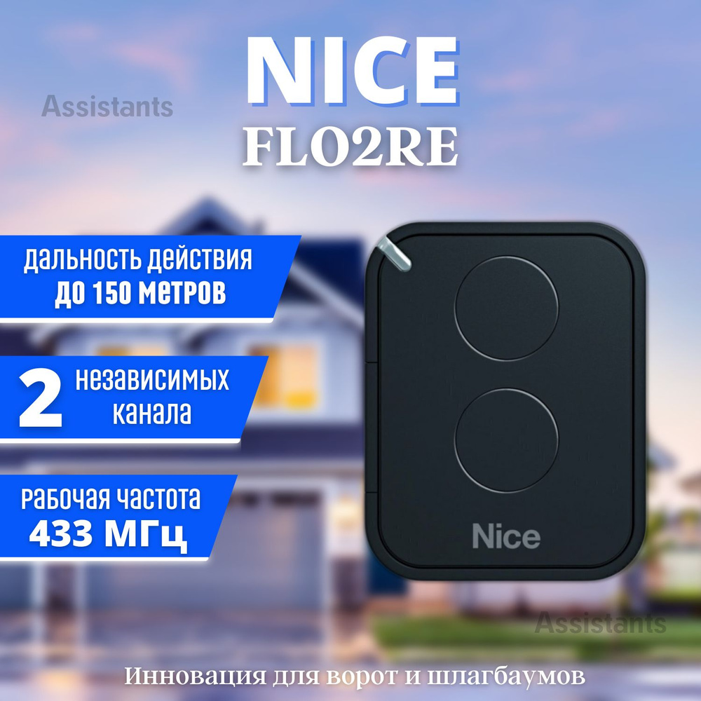 Пульт Nice FLO2RE для управления автоматических ворот и шлагбаума  #1