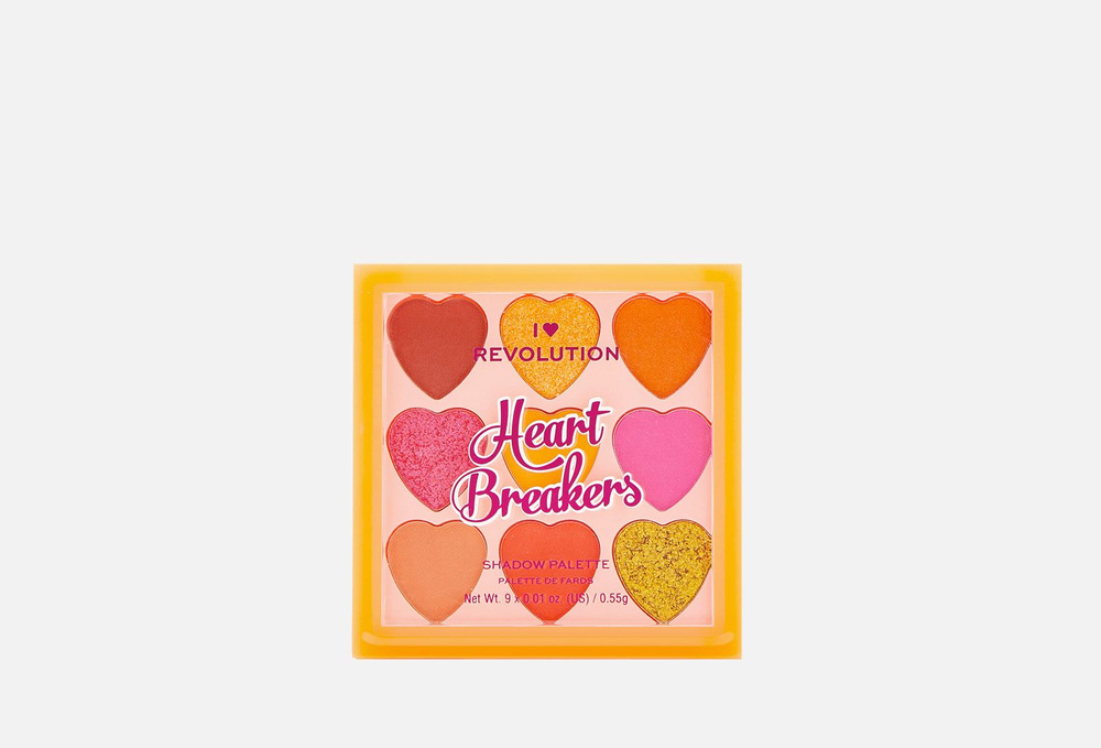 Палетка теней heart breakers palette fiery #1