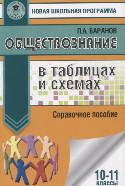 Новая школьная программа. Баранов П.А. Обществознание в таблицах и схемах 10-11 классы  #1