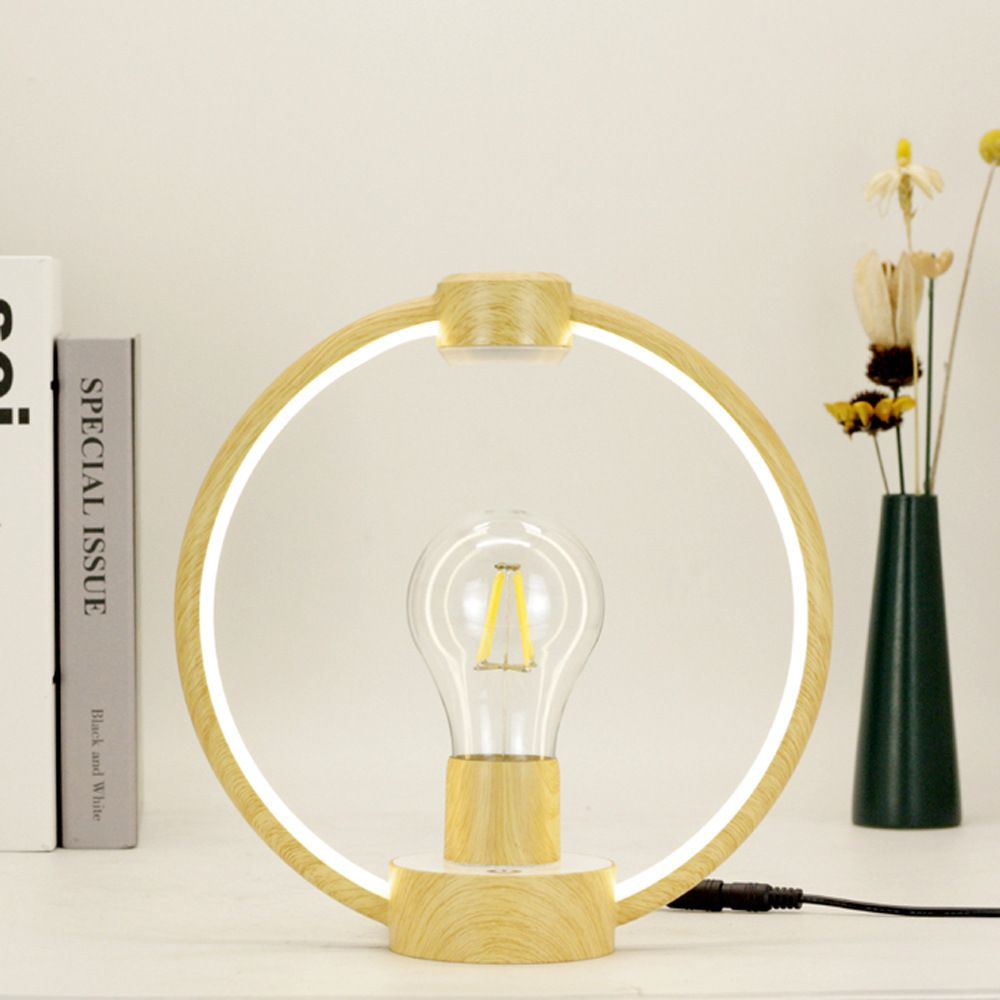 Дизайнерская левитирующая лампа MyLatso 200Lm, светодиодный настольный светильник 24W теплый свет  #1