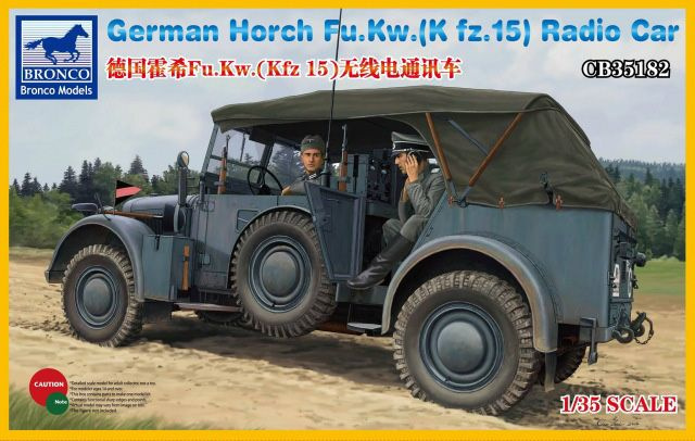 Сборная модель военной техники Bronco Models German Horch Fu.Kw.(Kfz.15) Radio Car, масштаб 1/35  #1