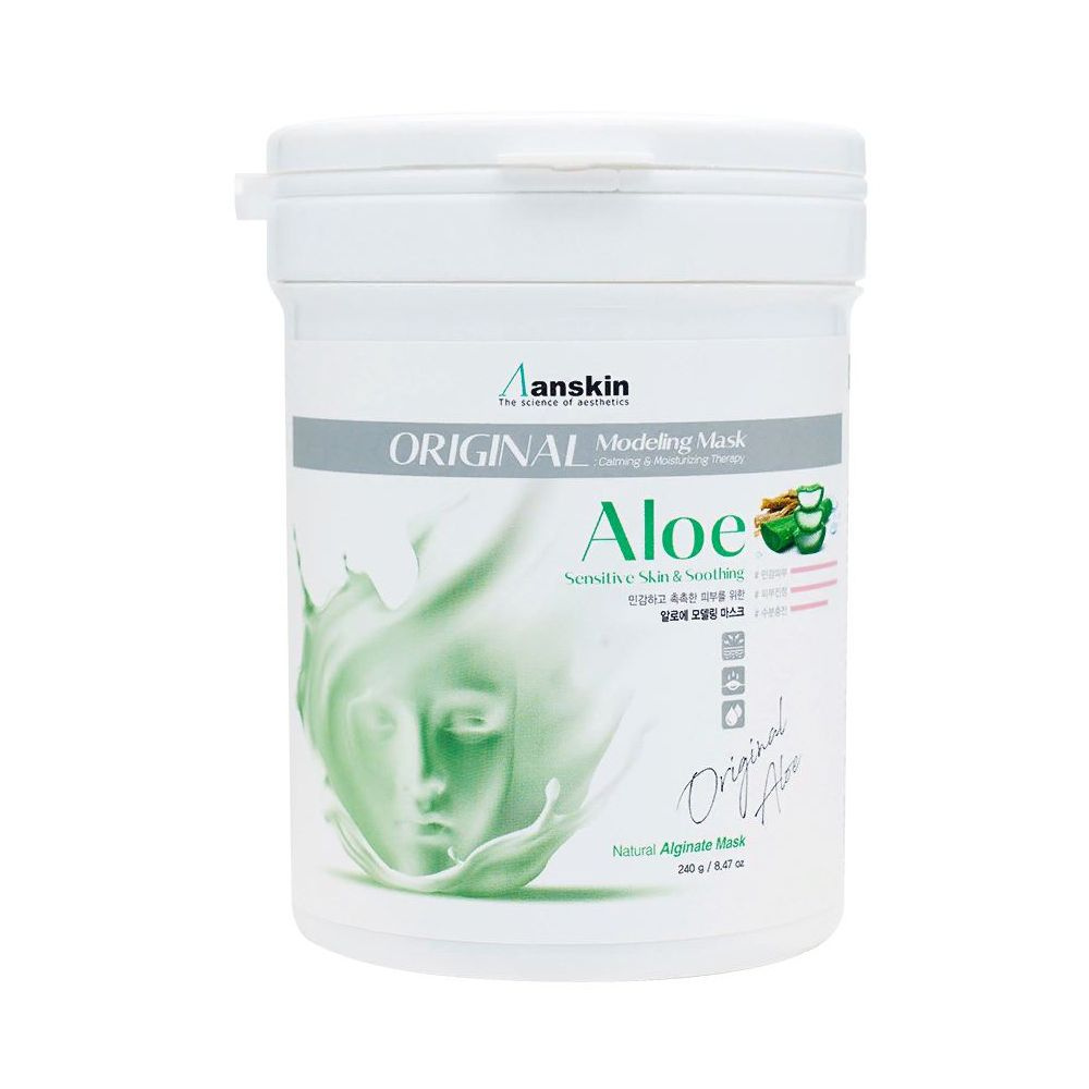 Anskin Маска альгинатная с экстрактом алоэ успокаивающая Aloe Modeling Mask, 240г  #1