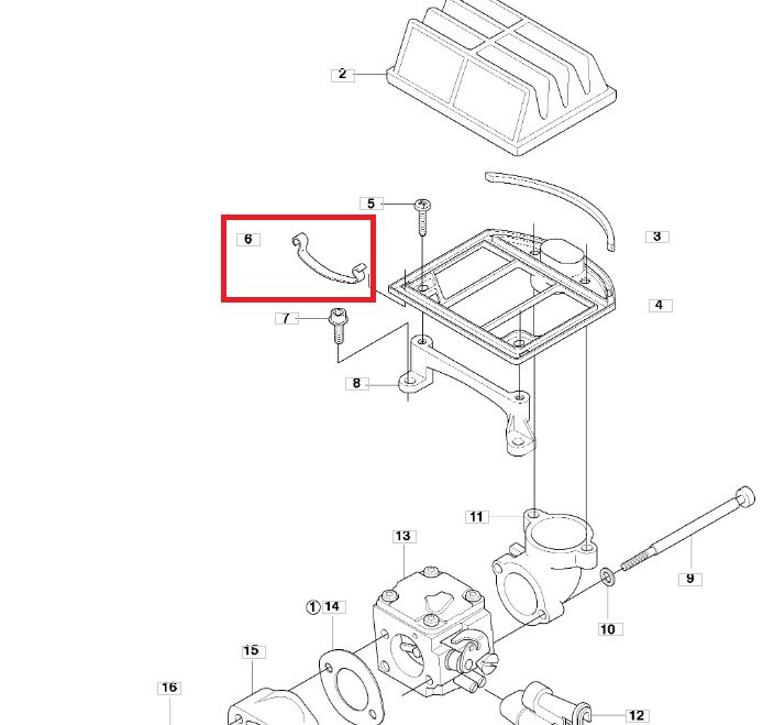 Пружина-фиксатор бензопилы Husqvarna 268/272 5034468-01 #1