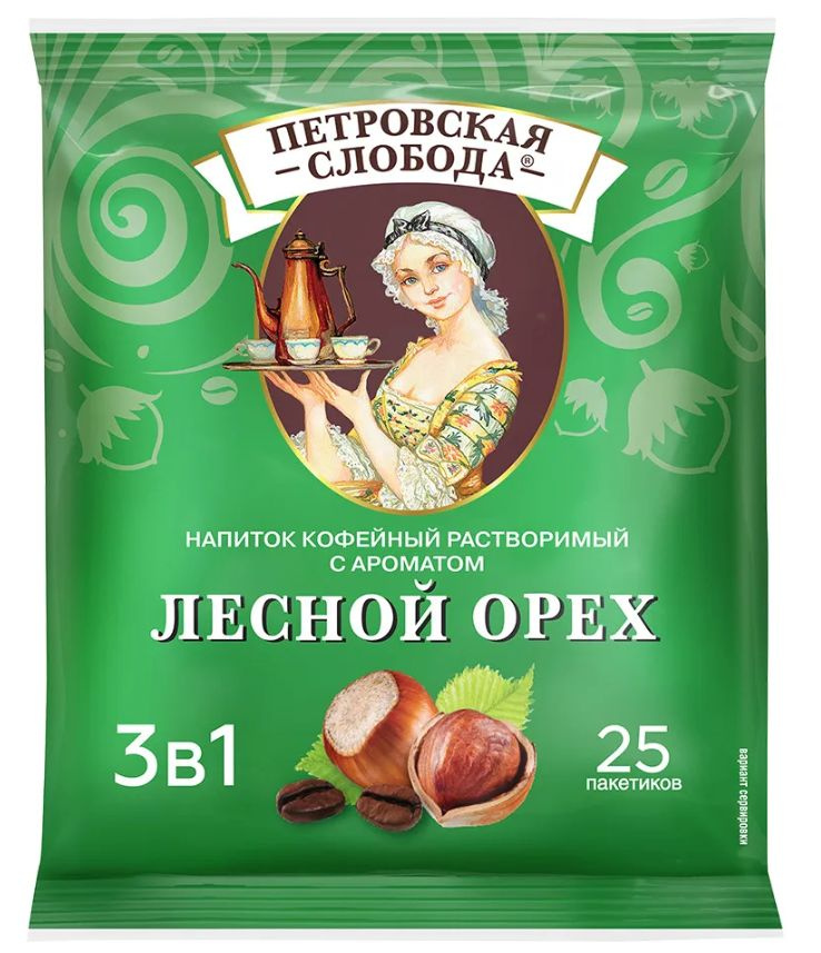 Кофе Петровская Слобода 3 в 1 Орех (блок 25 пакетиков) #1