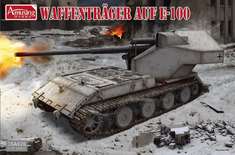 Сборная модель танка Amusing Hobby Waffentrager auf E-100, масштаб 1/35 #1