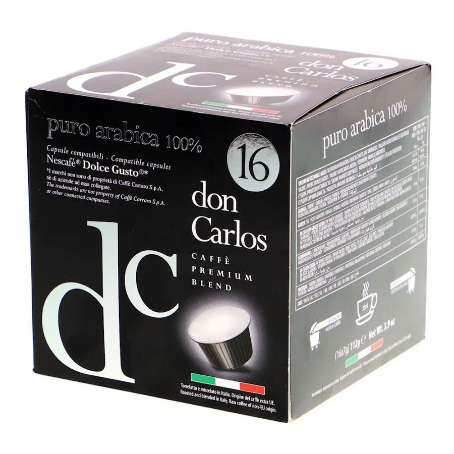 Кофе в капсулах Don Carlos Puro Arabica, стандарта Dolce Gusto, 16шт #1