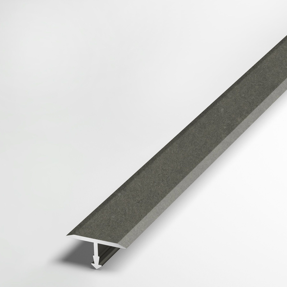 Т - порог напольный , порожек для нопольных покрытий , 20 мм х 1350 мм , бетон тёмный  #1