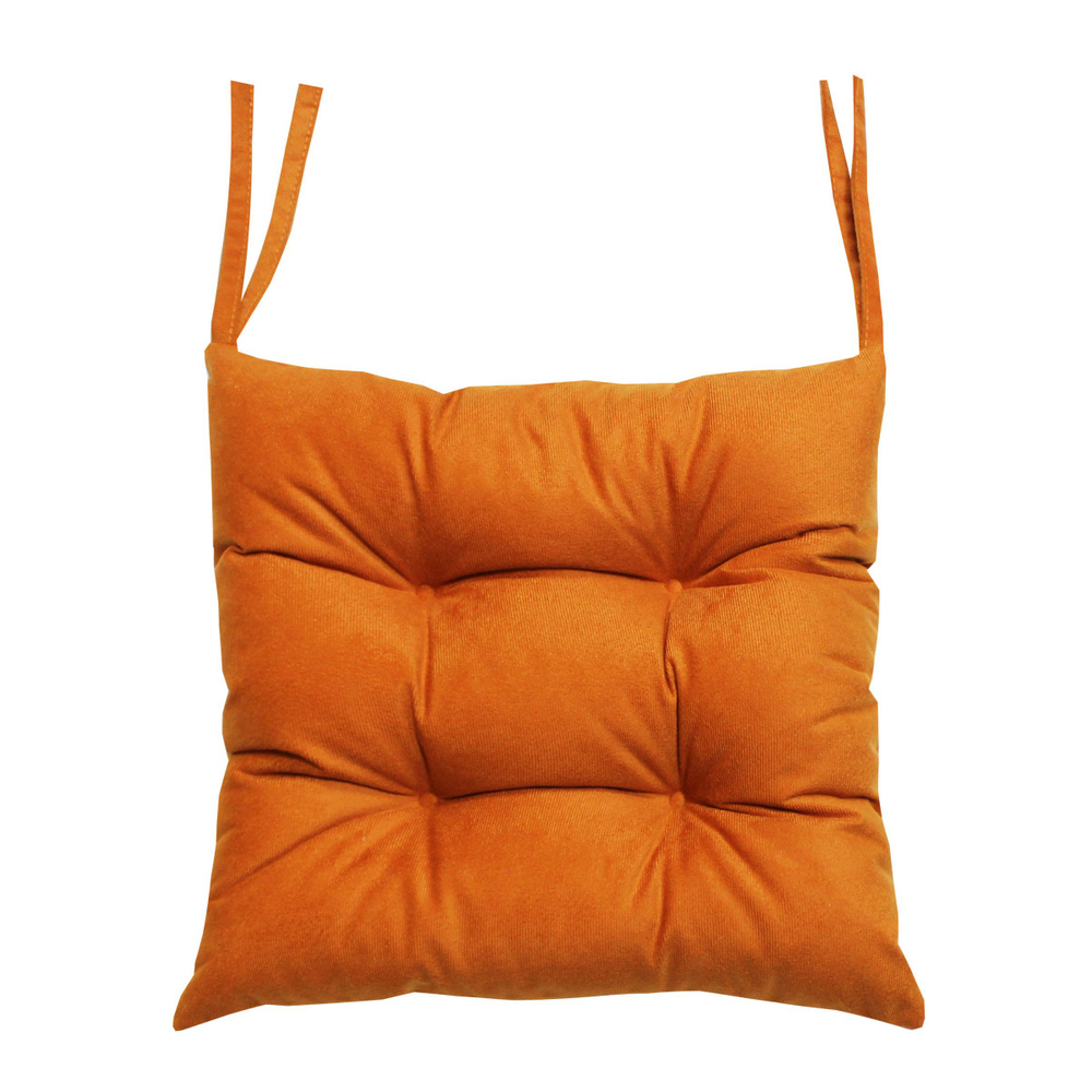 Подушка для сиденья МАТЕХ ARIA LINE 40х40 см. Цвет темно-оранжевый, арт. 59-813  #1