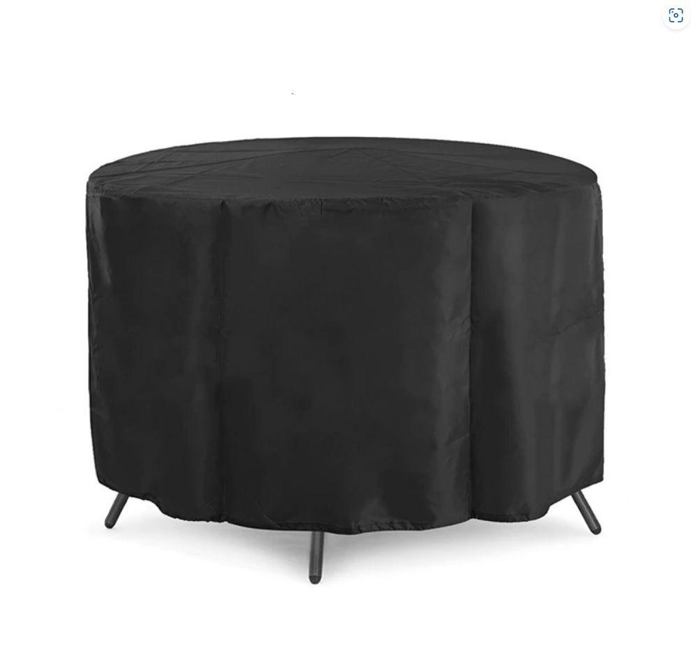 Чехол для круглого стола (уличный) 115 см, черный #1
