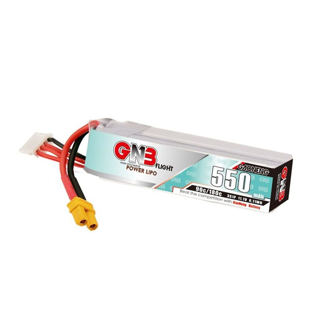 Аккумулятор Lipo GNB 3S 11,1 в 550 мАч 90C разъем XT-30 для Fpv ...