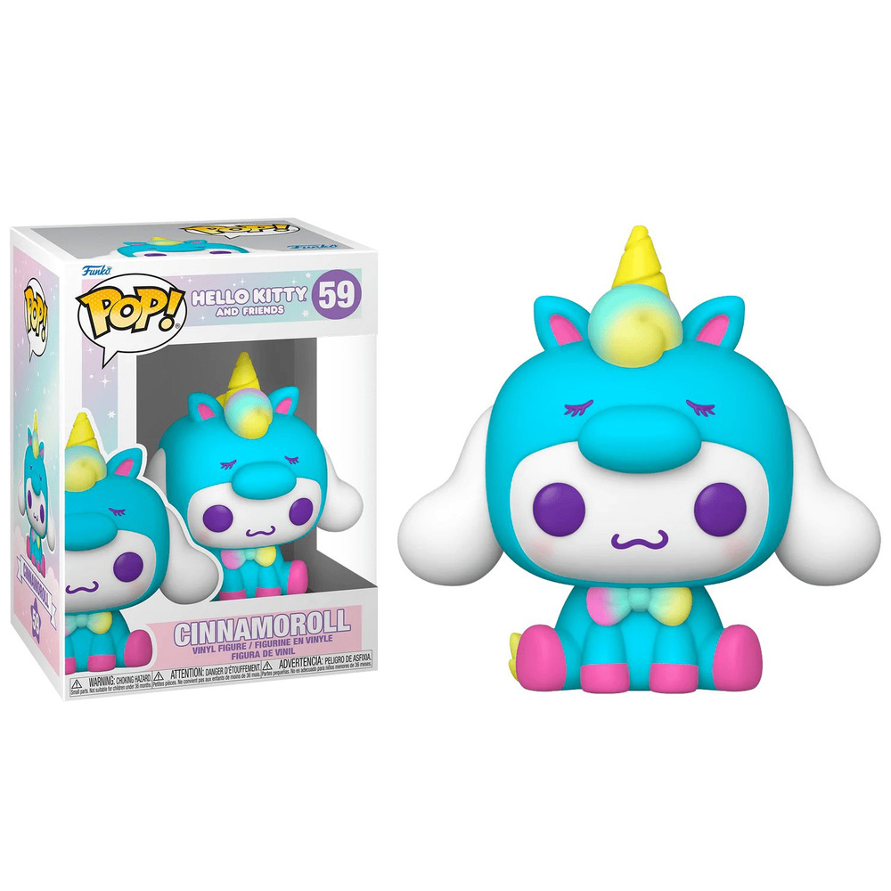 Фигурка Funko POP Cinnamoroll Unicorn Party из Hello Kitty and Friends Sanrio, Синнаморолл из Приключения #1