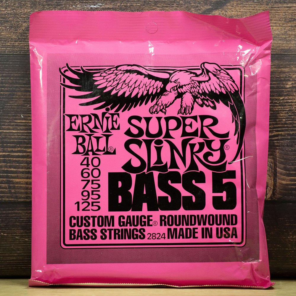 Струны для бас-гитары ERNIE BALL 2824 SUPER SLINKY 5 - (40-60-75-95-125) #1