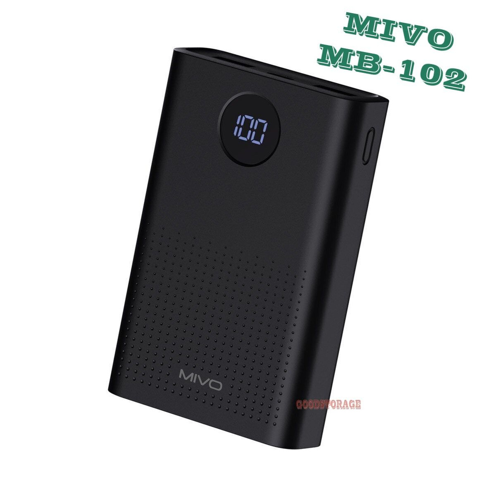 MIVO Внешний аккумулятор MB-102, 10000 мАч #1