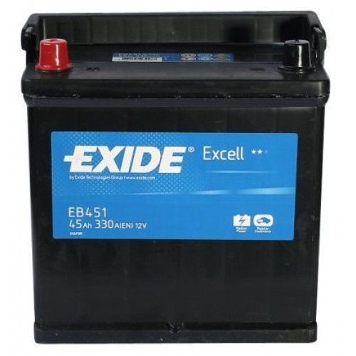 Аккумулятор автомобильный Exide Excell EB451 (45 A/h), 330A L+ JIS #1
