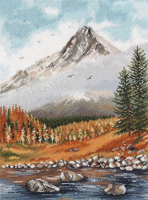 Набор для вышивания Овен (Россия) Осень в горах 1514 #1