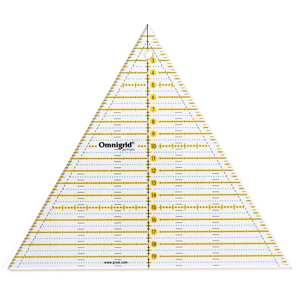 Линейка для пэчворка, треугольник 60 20см #1
