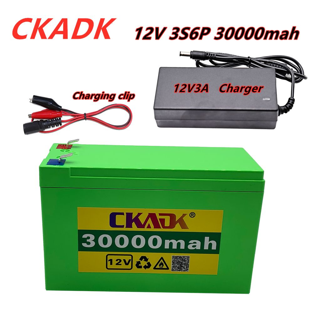 12V 30Ah 18650 Литиевые батареи 3S6P Встроенный большой ток 20A BMS  распылитель Детский электромобиль + зарядное устройство - купить с  доставкой по выгодным ценам в интернет-магазине OZON (1278562948)