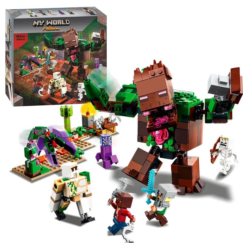 Конструктор Майнкрафт Minecraft "Мерзость из джунглей" 501 деталь / игрушки для мальчика и девочки / #1