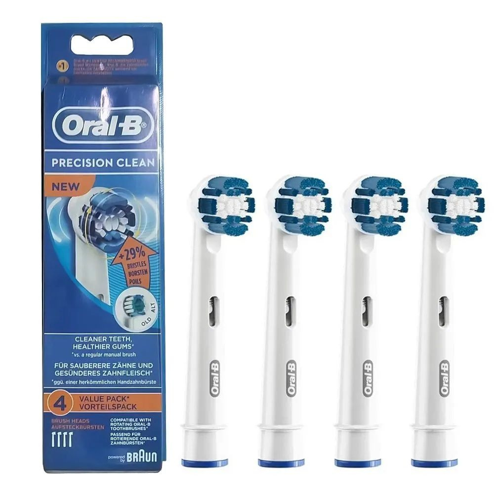 Насадки Oral-B Precision Clean CleanMaximiser, для электрической зубной щетки, 4 шт, для удаления налета, #1