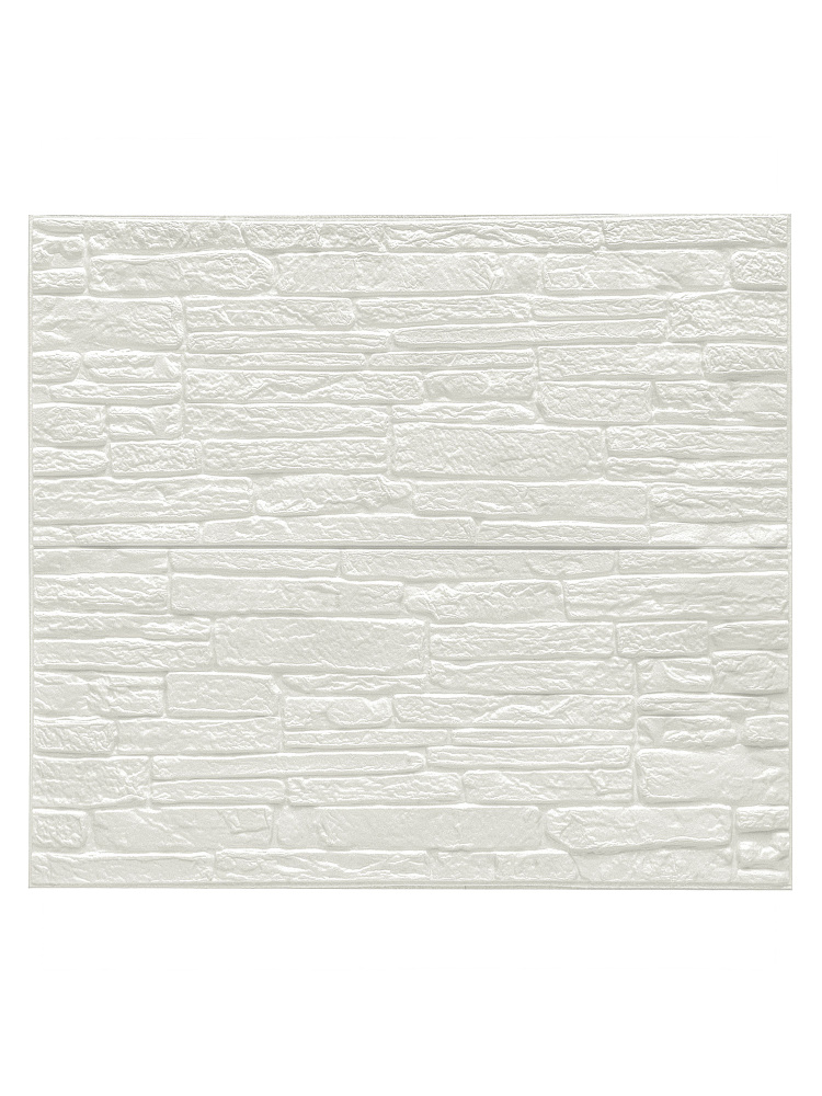 Комплект мягких самоклеящихся пвх панелей для стен 3д/обои самоклеящиеся LAKO DECOR/цвет Белый, 70x77см, #1