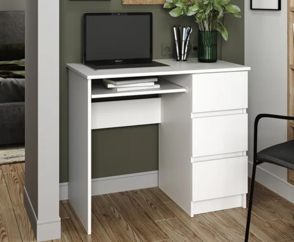 Письменный стол ДСВ Мебель Мори МС-6, 90х50х76.6 см - купить по ...