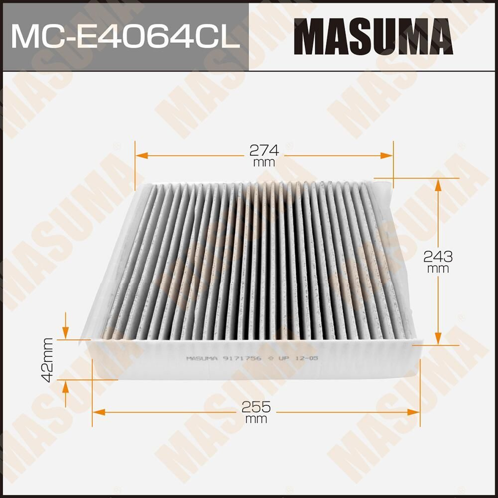 Фильтр салонный Masuma угольный, MC-E4064CL #1