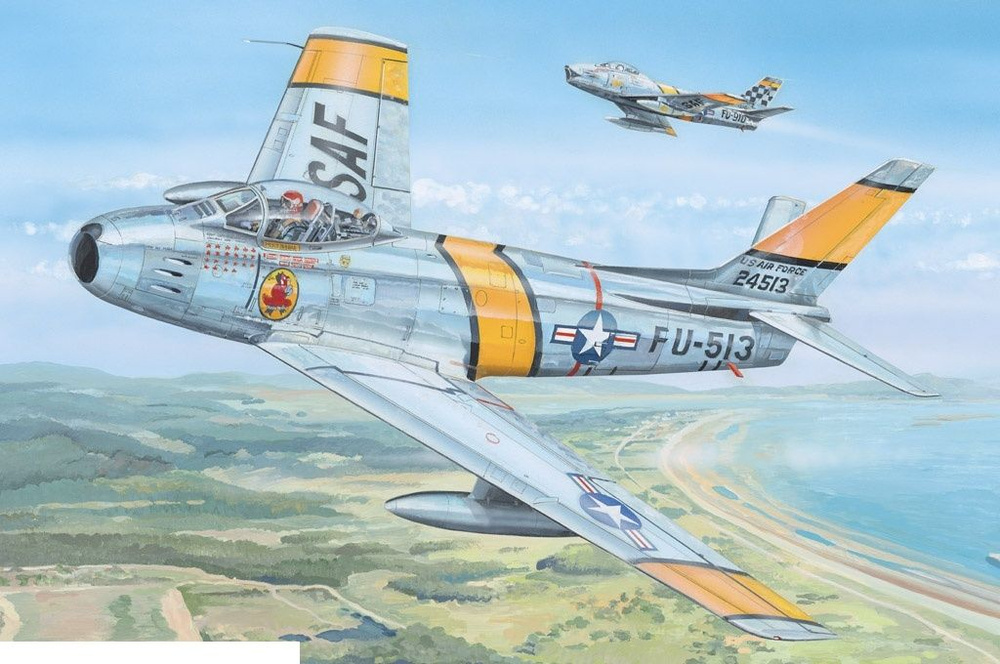 Сборная модель Hobby Boss 81808 Самолет F-86 Sabre #1