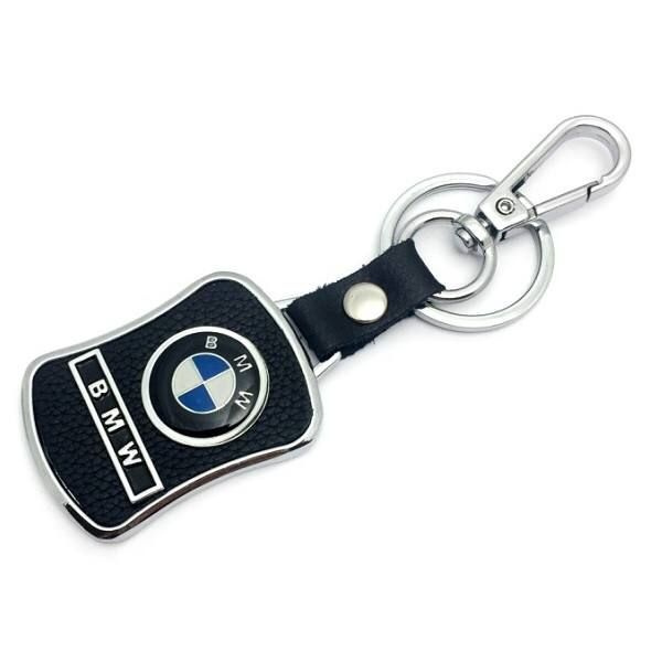 Брелок BMW (Бмв) металл, кожа, для ключей и автомобиля #1