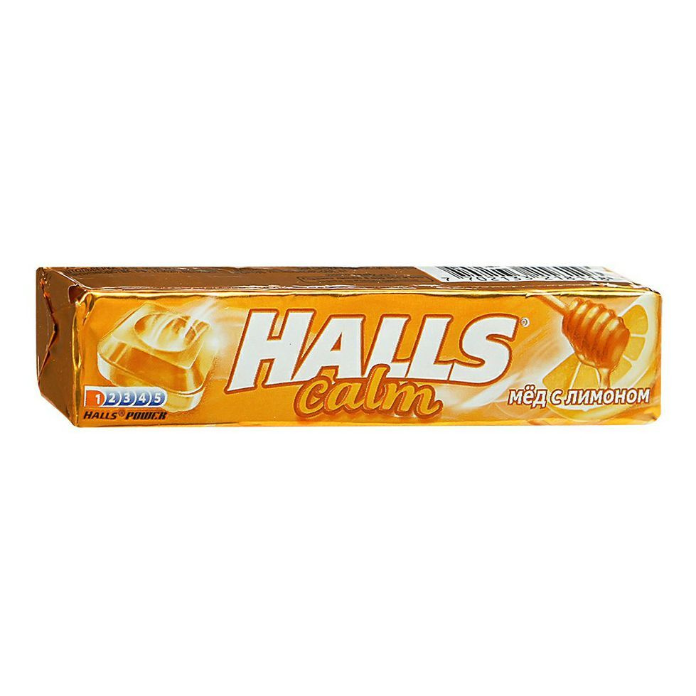 Леденцы Halls Мед и лимон, комплект: 3 упаковки по 25 г #1