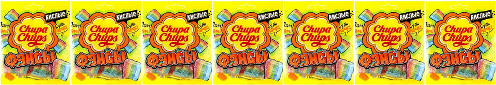 Жевательный мармелад Chupa Chups Фансы, комплект: 7 упаковок по 70 г  #1