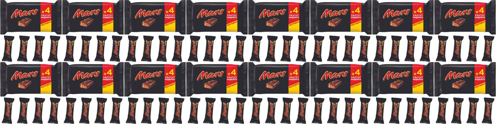 Батончик Mars шоколадный с нугой и карамелью, комплект: 16 упаковок по 200 г  #1