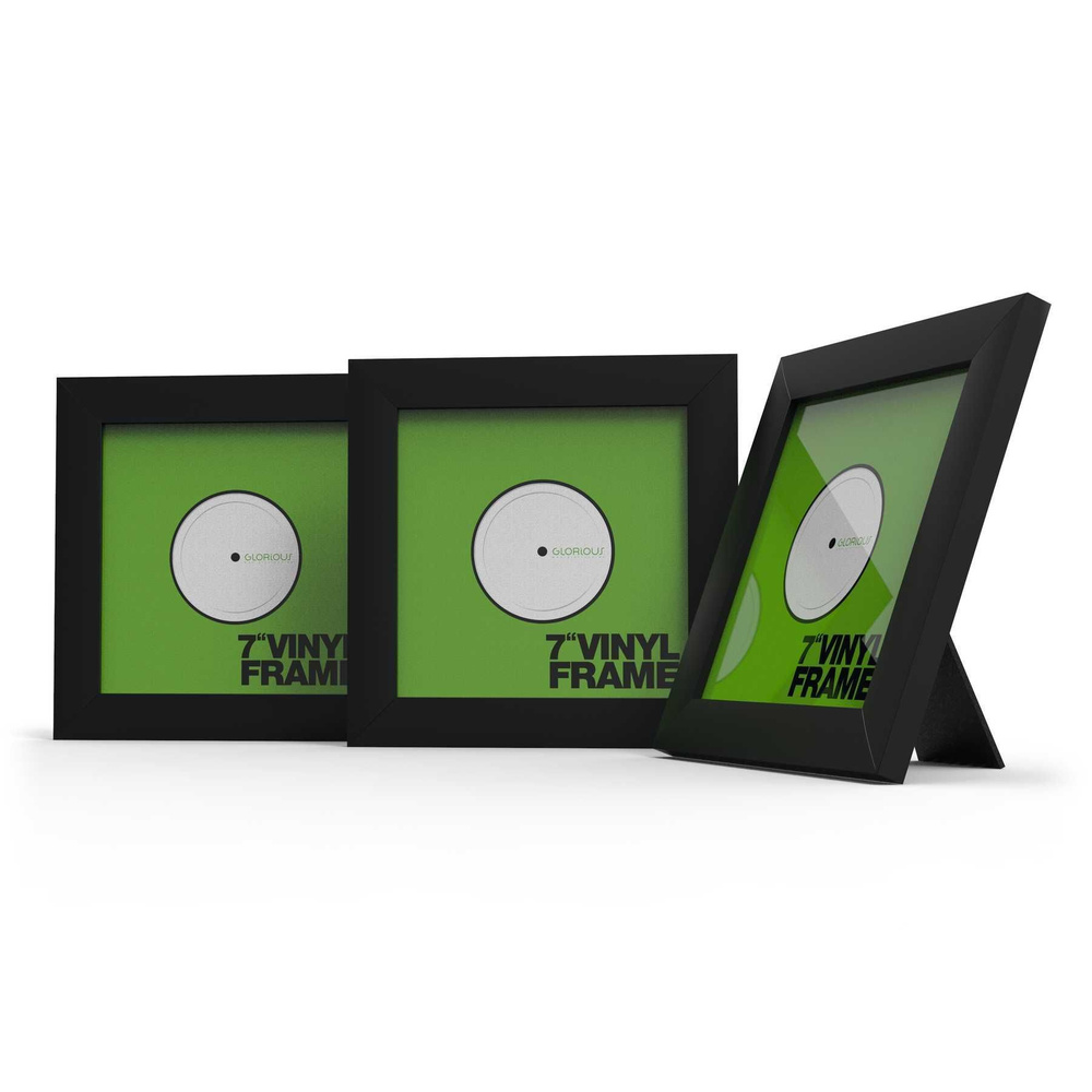 Glorious Vinyl Frame Set 7" Black комплект рамок для обложек винила формата 7'', цвет чёрный, 3 штуки #1