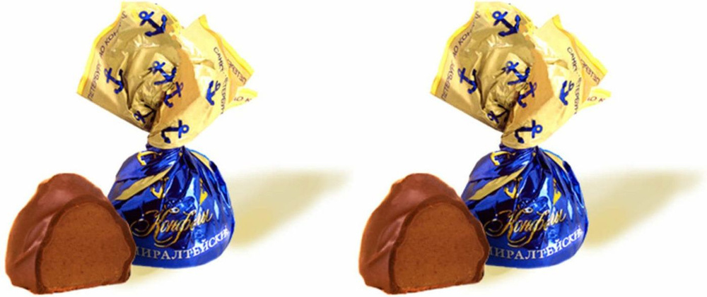 Конфеты шоколадные Фабрика имени Крупской Адмиралтейские, комплект: 2 упаковки по 200 г  #1
