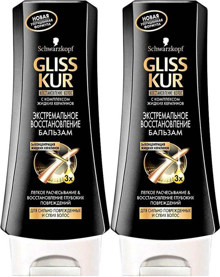 Бальзам Gliss Kur восстановление для поврежденных волос, комплект: 2 упаковки по 360 мл  #1