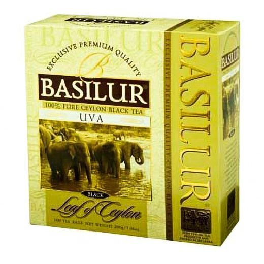 Чай черный Basilur Лист Цейлона UVA в пакетиках 2 г 100 шт #1