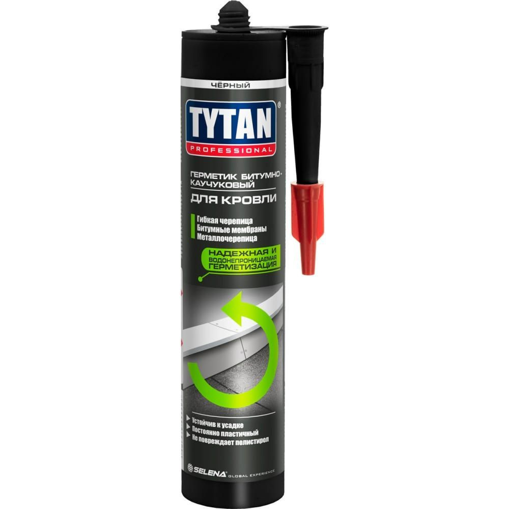 Герметик битумно-каучуковый кровельный Tytan Professional черный 310 мл  #1