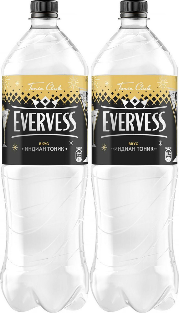 Газированный напиток Evervess Индиан Тоник сильногазированный 1,5 л, комплект: 2 упаковки по 1.5 л  #1