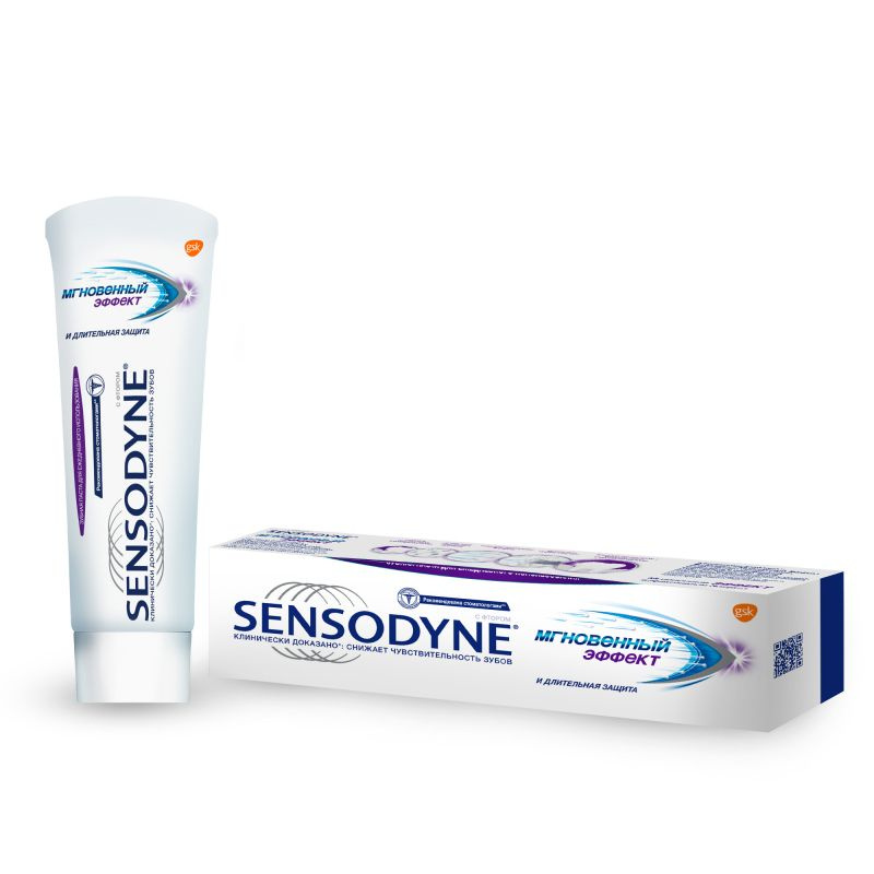 Зубная паста Sensodyne Мгновенный эффект 75мл, зубная паста укрепляющая, для свежего дыхания  #1