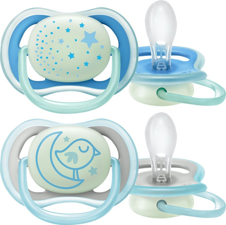 Пустышка Philips Avent Ultra Air Night, с футляром для хранения и стерилизации, от 6-18 месяцев, SCF376-20, #1