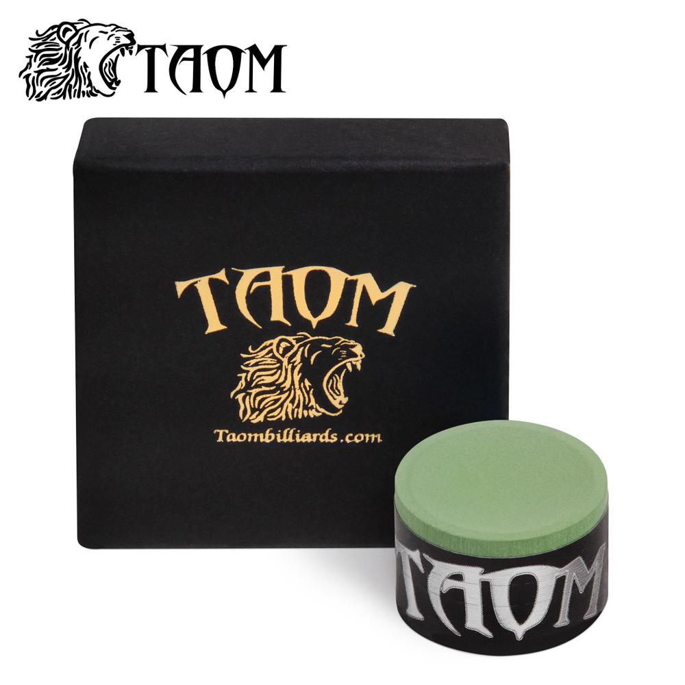 Мел для бильярда Taom V10 Chalk Green в индивидуальной коробке, 1 шт.  #1