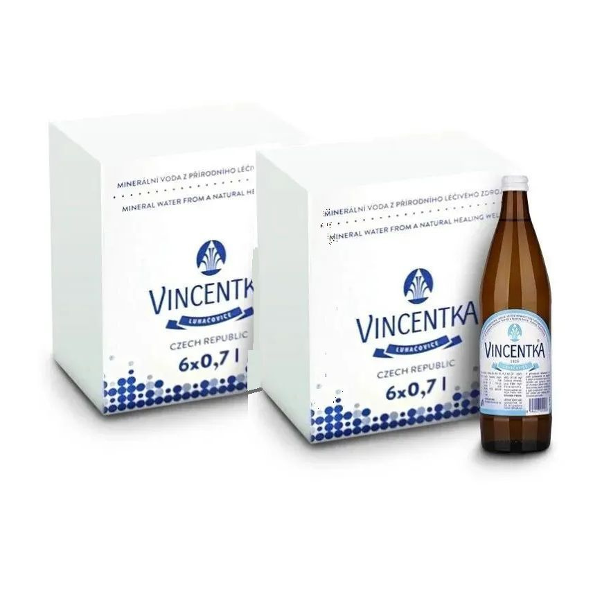 Вода лечебная Vincentka (Винцентка) 6 шт по 0,7л стекло (2 упаковки)  #1
