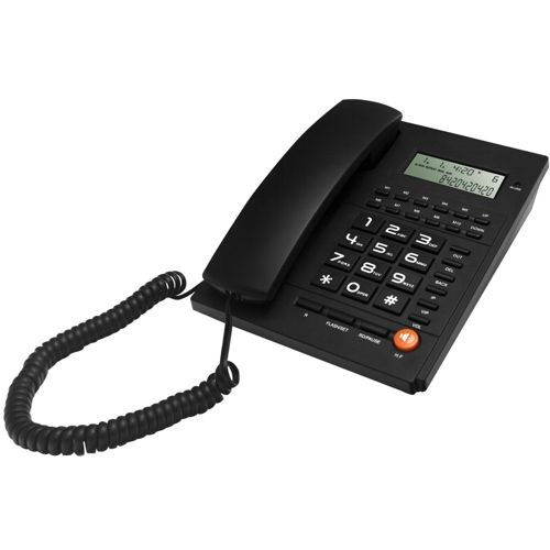 Телефон проводной Ritmix RT-420 чёрный телефонный аппарат #1