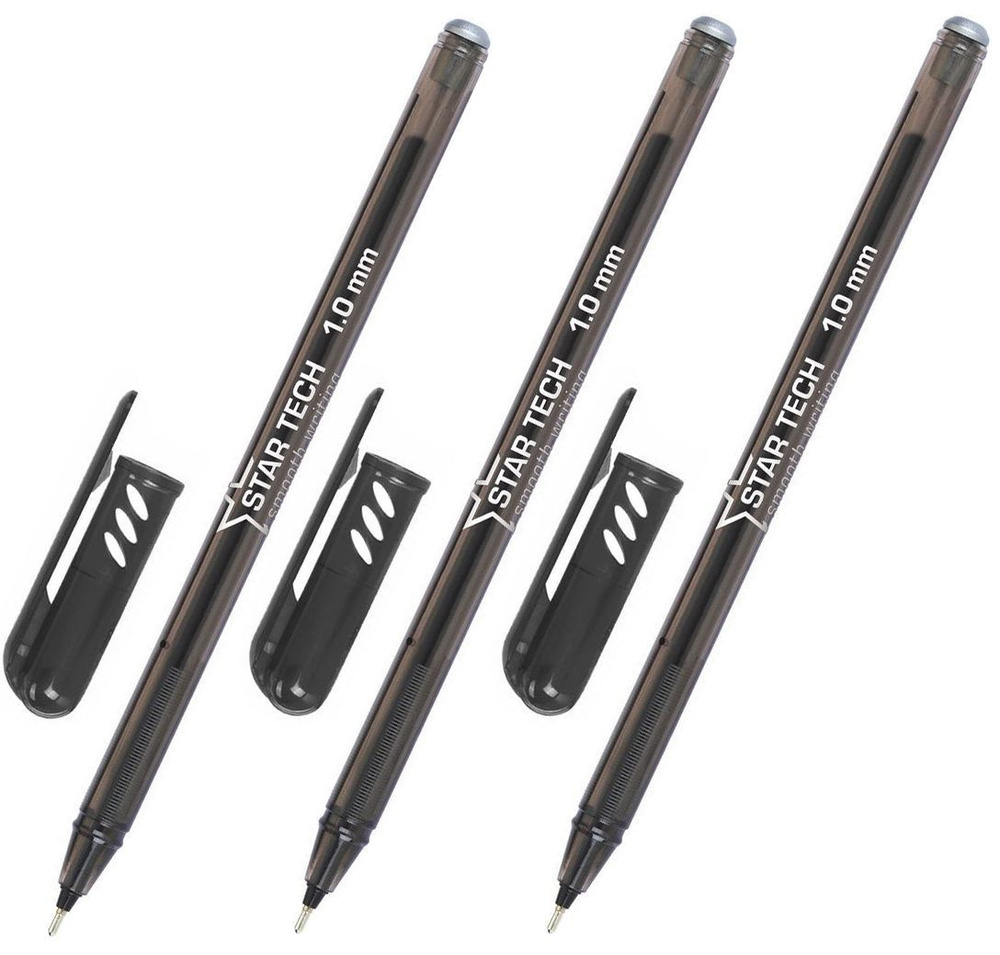 Pensan Ручка Шариковая, толщина линии: 0.8 мм, цвет: Черный, 3 шт.  #1